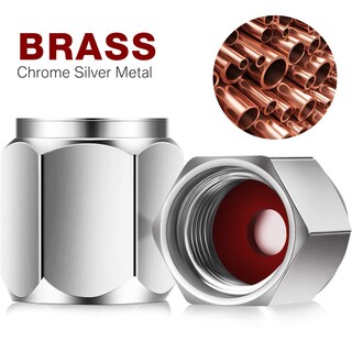 Foto 2 | Foto 2 | Tapones De Válvula Frienda Silver Brass, 20 Unidades, Para Coche Y Camión - Venta Internacional.