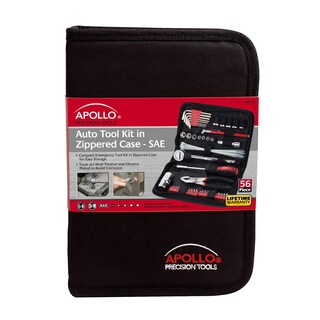 Foto 3 | Foto 3 | Juego De Herramientas Apollo Tools Compact De 56 Piezas Sae Con Funda Dt9774 - Venta Internacional.