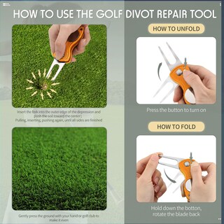 Foto 4 | Foto 4 | Herramienta De Reparación Golf Divot Skylety Metal Con Marcador De Bolas (4 Unidades) - Venta Internacional.