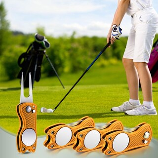 Foto 5 | Foto 5 | Herramienta De Reparación Golf Divot Skylety Metal Con Marcador De Bolas (4 Unidades) - Venta Internacional.