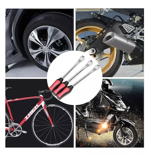 Foto 3 | Foto 3 | Kit De Palancas Desmontar Para Llantas Motocicleta Bicicleta Negro/rojo