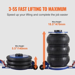 Foto 4 | Foto 4 | Conector De Airbag Triple Air Jack Vevor De 5 Toneladas/11000 Libras - Venta Internacional.