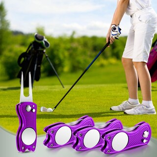 Foto 5 | Foto 5 | Herramienta De Reparación Golf Divot Skylety Metal Con Marcador De Bolas, 4 Unidades - Venta Internacional.
