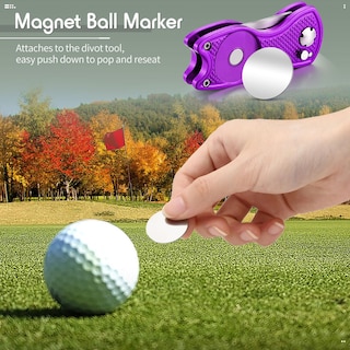 Foto 6 | Foto 6 | Herramienta De Reparación Golf Divot Skylety Metal Con Marcador De Bolas, 4 Unidades - Venta Internacional.