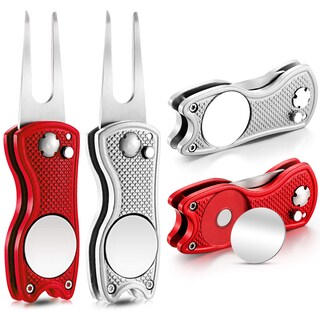 Foto 1 | Foto 1 | Herramienta De Reparación Golf Divot Skylety Metal Con Marcador De Bolas, 4 Unidades - Venta Internacional.