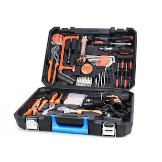 Foto 1 | Foto 1 | Kit De Herramientas Con Inalámbricos Taladro Eléctrico 112pcs Lab.g Negro