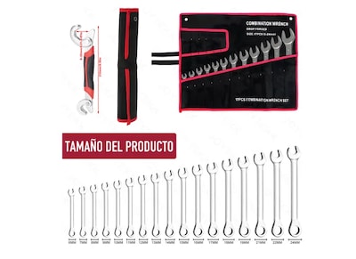 Foto 2 | Foto 2 | Kit De Herramientas Mecánicas Xtellar De 18 Piezas Con Llaves De Matraca 6-24mm + Bolsa De Transporte