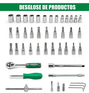 Foto 3 | Foto 3 | Xtellar Juego De Herramientas Mecánicas Premium 46 Piezas - Versátil Práctico Y Optimizado Para Profesionales Y Aficionados