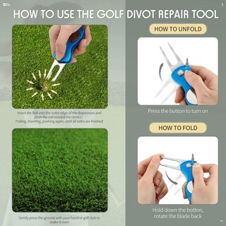 Foto 4 | Foto 4 | Herramienta De Reparación Golf Divot Skylety Metal Con Marcador De Bolas 4 Unidades - Venta Internacional.