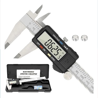 Foto 1 | Foto 1 | Calibrador Vernier Lab.g Digital Pie De Rey 6in Precisión 0.01mm Gris Con Negro