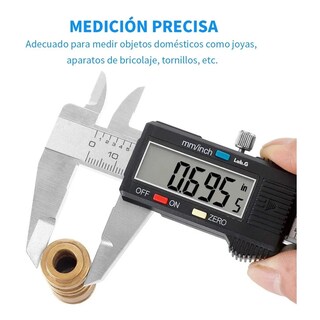 Foto 4 | Foto 4 | Calibrador Vernier Lab.g Digital Pie De Rey 6in Precisión 0.01mm Gris Con Negro