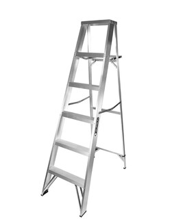 Foto 1 | Foto 1 | Escalera de Tijera Cuprum 608-06n color Gris en Aluminio 90 kg