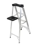 Escalera de Tijera Scala Sc-2314-04 color Gris con Negro Aluminio 90 kg