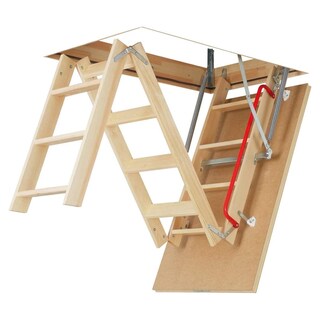 Foto 2 | Foto 2 | Escalera Fakro de Ático Fabricada en Madera Estilo LWK Komfort Altura al Piso 280 CM Medidas del Hueco 60 X 120 CM