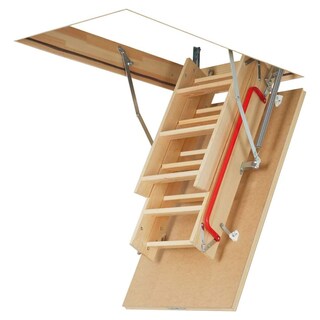 Foto 3 | Foto 3 | Escalera Fakro de Ático Fabricada en Madera Estilo LWK Komfort Altura al Piso 280 CM Medidas del Hueco 60 X 120 CM