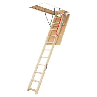 Foto 1 | Foto 1 | Escalera de Ático Fakro Fabricada en Madera Estilo LWK Komfort Altura al Piso 305 CM Medidas del Hueco 60 X 130 CM
