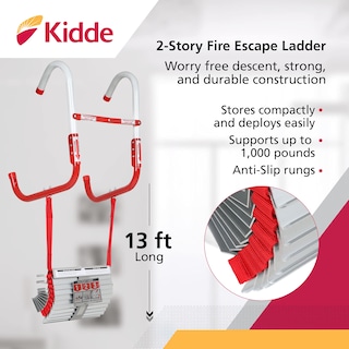 Foto 3 | Foto 3 | Escalera De Cuerda Fire Escape Ladder Kidde De 2 Pisos 4 M - Venta Internacional.
