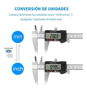 Foto 3 | Foto 3 | Calibrador Vernier Digital Con Estuche Eo Safe Imports Esi-244 Negro
