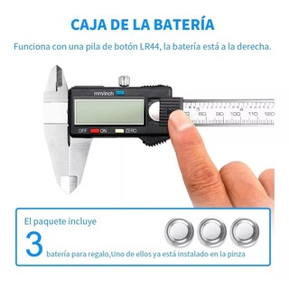 Foto 3 | Foto 3 | Calibrador Vernier Digital Pie de Rey Eo Safe Imports ESI-4918 color Gris 6 Plg