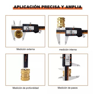 Foto 4 | Foto 4 | Calibrador Digital BELUG Lcd Pie Rey Acero Al Carbono Negro con Naranja