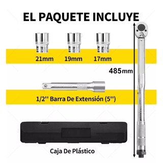 Foto 3 | Foto 3 | Torquímetro De Trueno Llave Dinamométrica Eo Safe Imports Esi-12368 Plata