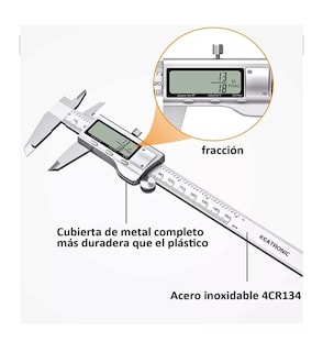Foto 3 | Foto 3 | Calibrador Digital Uso Industrial 0.01mm Blanco