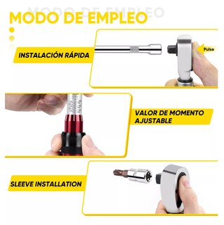 Foto 5 | Foto 5 | Llave Dinamométrica 3/8'' Doble Dirección con Hebilla para Mantenimiento de Bicicletas y Motocicletas