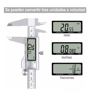 Foto 3 | Foto 3 | Calibrador Digital Uso Industrial Todo Metal 0.01mm Plata