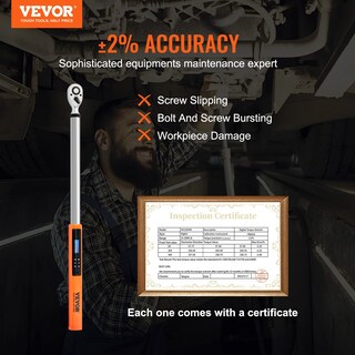 Foto 2 | Foto 2 | Llave Dinamométrica Digital Vevor 1/2 Drive 34-340n.m ± 2% De Precisión - Venta Internacional.