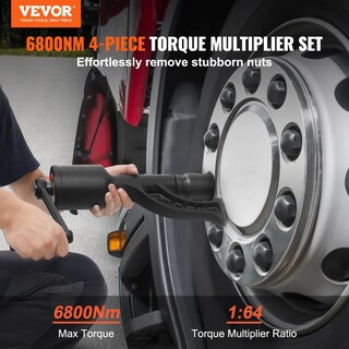 Foto 2 | Foto 2 | Juego De Llaves Multiplicadoras De Par Vevor De 1 Pulgada Con 4 Enchufes - Venta Internacional.