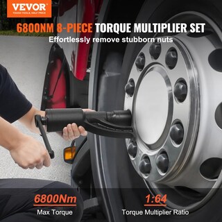 Foto 2 | Foto 2 | Llave Multiplicadora de Par Vevor 1 Pulgada con 8 Enchufes - Venta Internacional
