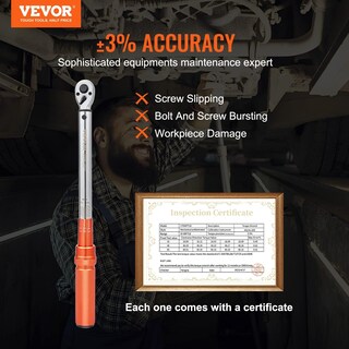 Foto 2 | Foto 2 | Llave Dinamométrica Vevor Drive Click 14-110n.m De 3/8 Pulgadas Con Adaptadores - Venta Internacional.