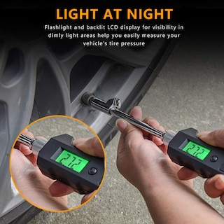 Foto 5 | Foto 5 | Manómetro Digital De Presión De Neumáticos Número Uno 230 Psi Con Led - Venta Internacional.