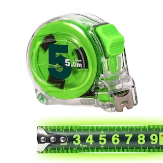 Foto 1 | Foto 1 | Cinta Métrica Fluorescente Ventdepot Mxggp-004 1 Pieza Transparente Y Verde
