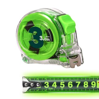 Foto 2 | Foto 2 | Flexómetro Retráctil Fluorescente, Mxggp-001, 1 Pza, 3mx19mm, Abs Y Acero Al Carbono, Transparente Y Verde