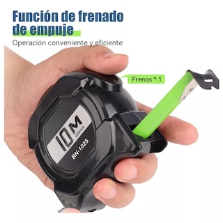 Foto 2 | Foto 2 | Cinta Metrica Flexometro Regla Retractil Fluorescente 10m Eo Safe Imports Esi-17297 Negro