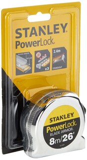 Foto 2 | Foto 2 | Cinta Métrica Stanley Powerlock Rule Blade Armor, 8 M/26 Pies - Venta Internacional.