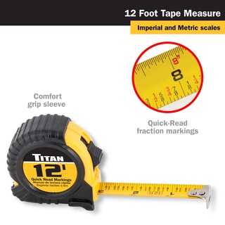 Foto 2 | Foto 2 | Cinta Métrica Titan 10912, 6 Piezas, 3,6 M, Con Marcas Fáciles De Leer - Venta Internacional.