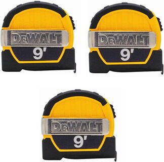 Foto 1 | Foto 1 | Cinta Métrica Dewalt Dwht33028m, 2,7 M, Bolsillo Magnético, Paquete De 3 - Venta Internacional.