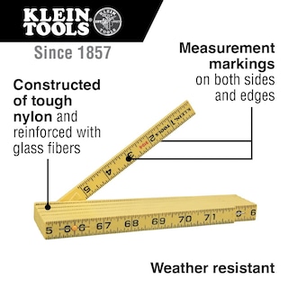 Foto 2 | Foto 2 | Regla Plegable Klein Tools 910-6 De Fibra De Vidrio Duradera De 1 8 M - Venta Internacional.