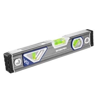 Foto 1 | Foto 1 | Torpedo Level Workpro De 25 Cm Con 3 Burbujas De 45°/90°/180° Plateado/blanco/azul - Venta Internacional.