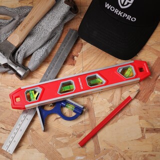 Foto 7 | Foto 7 | Torpedo Level Workpro Magnético De 30 Cm Con 4 Frascos De Aluminio - Venta Internacional.