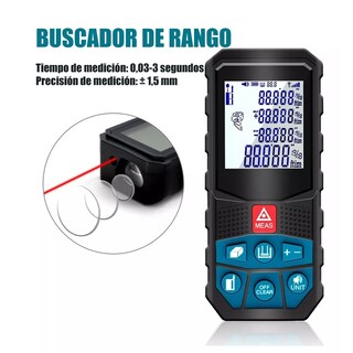 Foto 2 | Foto 2 | Telemetro Medidor Láser Eo Safe Imports ESI-4377 color Negro Distanciómetro 100 M