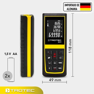 Foto 3 | Foto 3 | Distanciómetro Laser Digital 70m con Sensor de Inclinación de 90° Bd21 Trotec