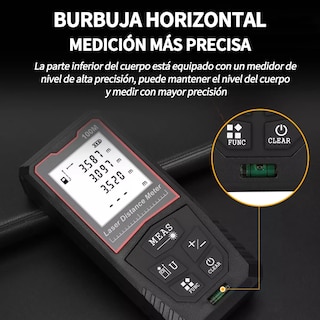 Foto 4 | Foto 4 | Telémetro Láser Medidor De Distancia Distanciómetro De 100 M Eo Safe Imports Esi-11022 Negro