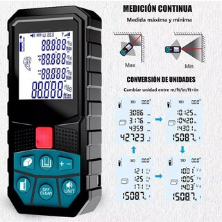 Foto 4 | Foto 4 | Telemetro Medidor Laser Distanciómetro 100m Distancia Eo Safe Imports Esi-11023 Negro