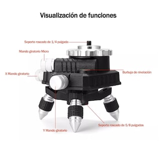 Foto 3 | Foto 3 | Trípode para Nivel Láser 360° Eo Safe Imports ESI-12926 Negro