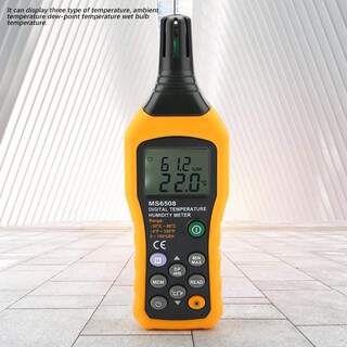 Foto 6 | Foto 6 | Termohigrómetro Psicrómetro Digital Akozon Ms6508 - Venta Internacional.