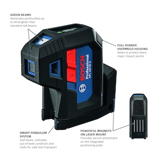 Foto 2 | Foto 2 | Láser De Alineación Bosch Gpl100-50g Green-beam Con Accesorios - Venta Internacional.
