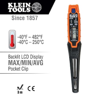 Foto 2 | Foto 2 | Termómetro Digital De Bolsillo Klein Tools Et05 Hvac Con Retroiluminación - Venta Internacional.